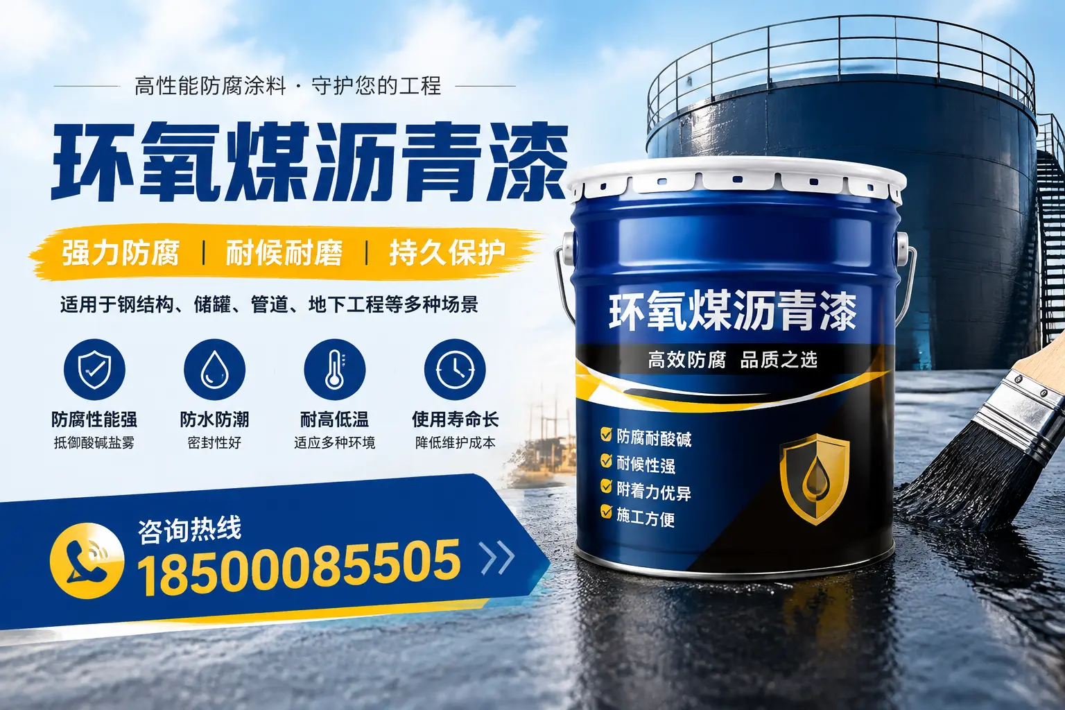 环氧煤沥青漆在工业中的应用,平顶山企业的选择